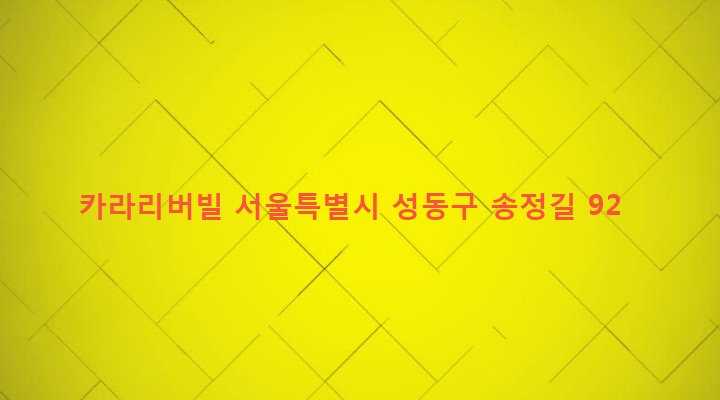 서울특별시 성동구 송정동 73-477 카라리버빌