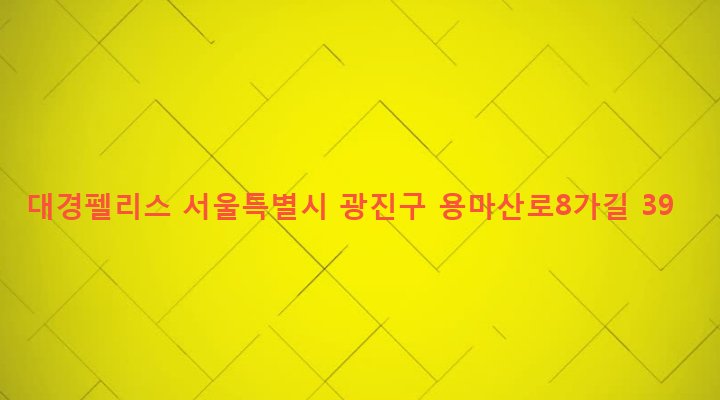 서울특별시 광진구 중곡제4동 150-335 대경펠리스