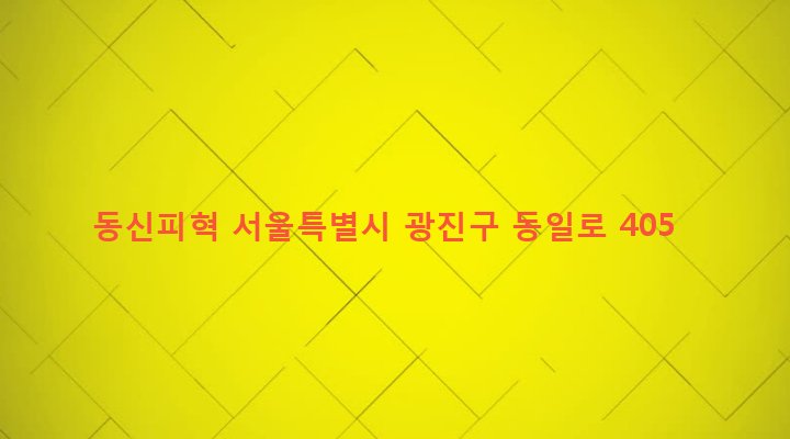 서울특별시 광진구 중곡제3동 236-13 동신피혁