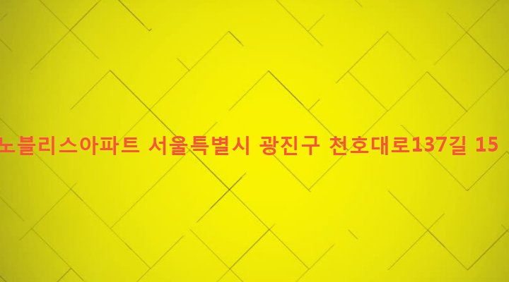 서울특별시 광진구 구의제2동 57-4 노블리스아파트