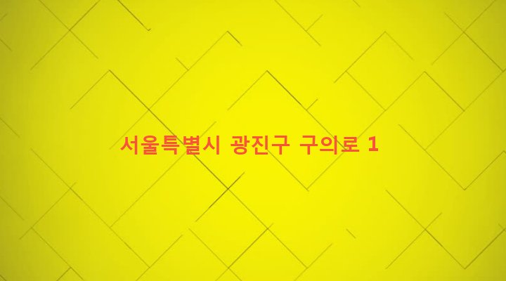 서울특별시 광진구 구의제1동 243-13 