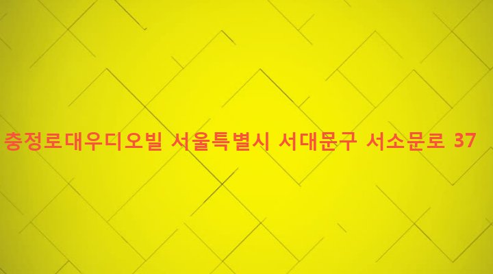 서울특별시 서대문구 충현동 117 충정로대우디오빌