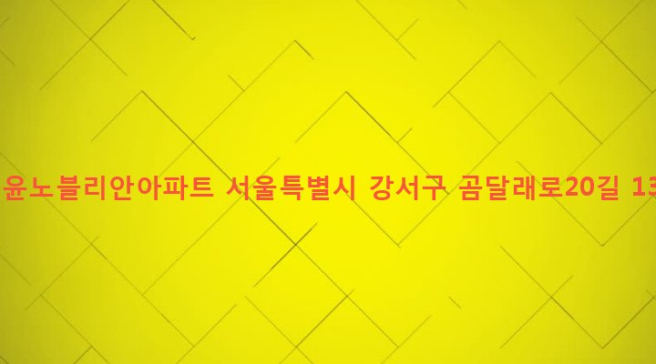 서울특별시 강서구 화곡제1동 916-14 승윤노블리안아파트