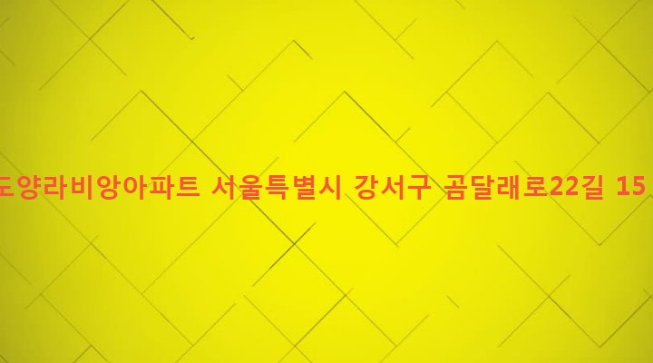 서울특별시 강서구 화곡제1동 918-14 도양라비앙아파트