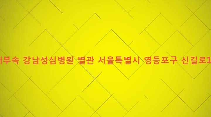 서울특별시 영등포구 대림제1동 919-2 한림대부속 강남성심병원 별관