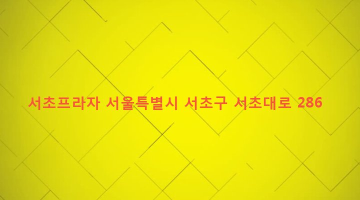 서울특별시 서초구 서초3동 1573-1 서초프라자