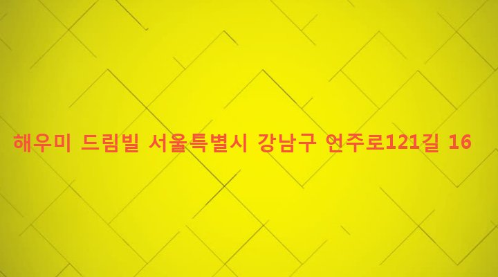 서울특별시 강남구 논현2동 219-30 해우미 드림빌
