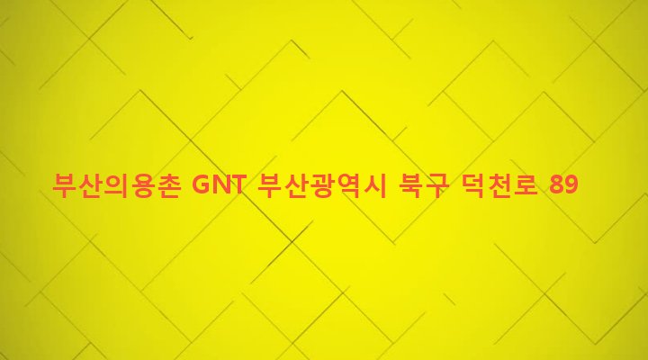 부산광역시 북구 덕천제3동 241-17 부산의용촌 GNT