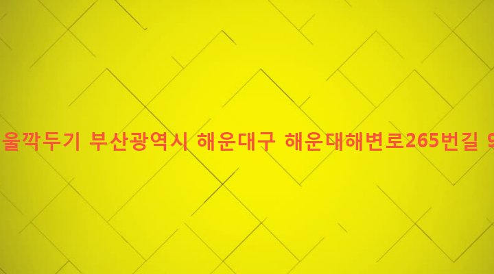 부산광역시 해운대구 우제1동 1386 서울깍두기