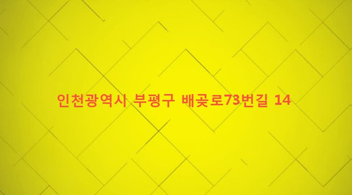 인천광역시 부평구 십정1동 324-30 