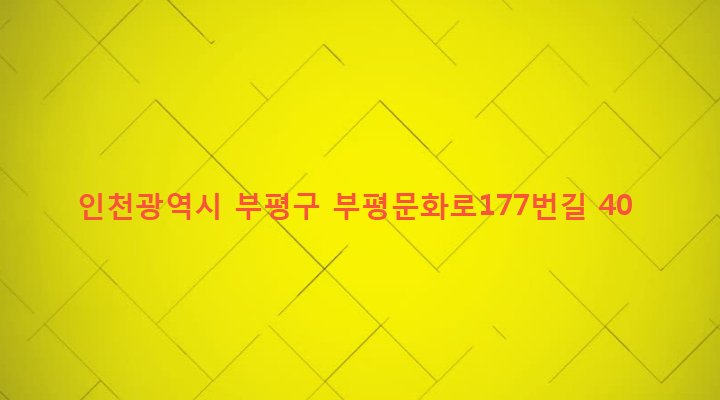 인천광역시 부평구 부개2동 98-10 