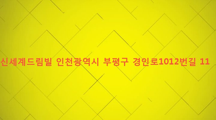 인천광역시 부평구 부개1동 239 신세계드림빌