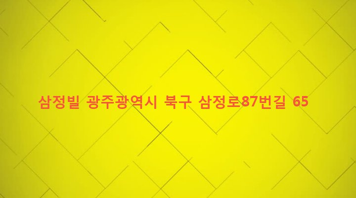 광주광역시 북구 두암3동 399-2 삼정빌