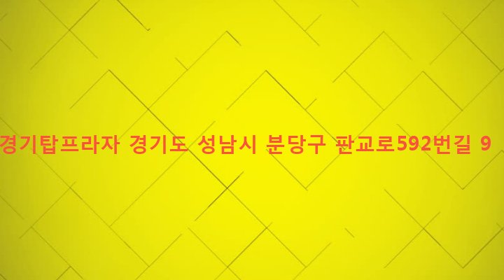 경기도 성남시 분당구 야탑3동 405-18 경기탑프라자