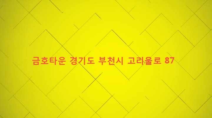 경기도 부천시 고강본동 325 금호타운