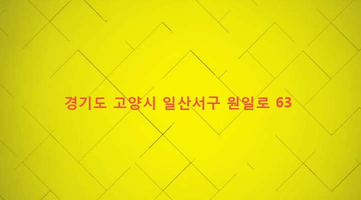 경기도 고양시 일산서구 일산1동 609-4 