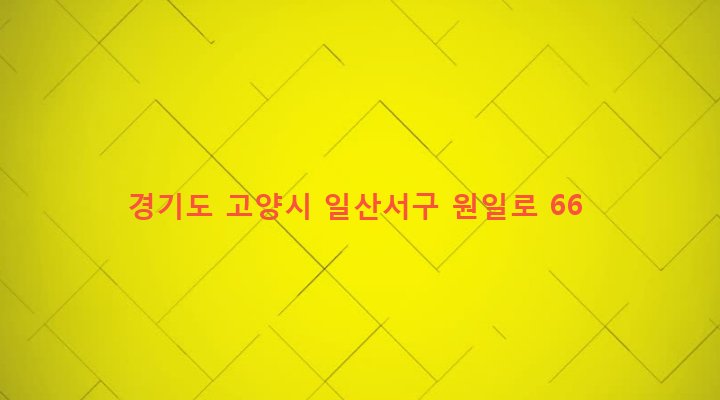 경기도 고양시 일산서구 일산1동 610-81 