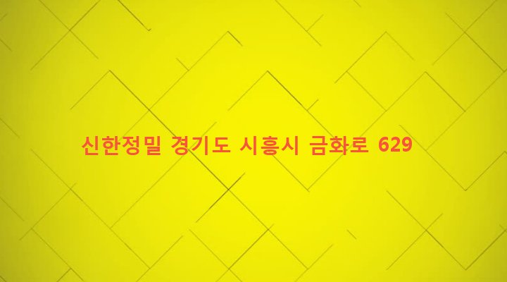 경기도 시흥시 매화동 298 신한정밀