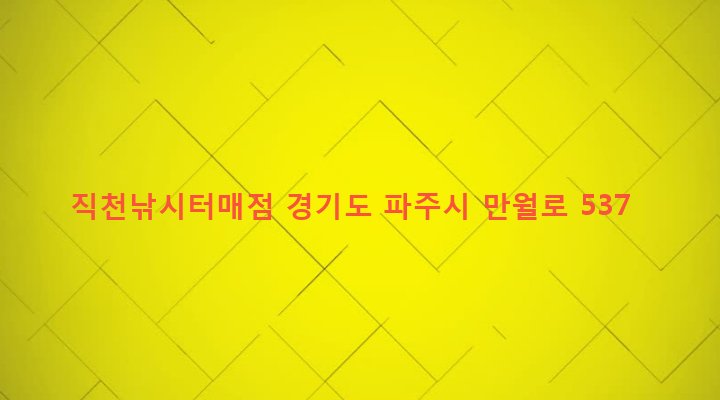 경기도 파주시 법원읍 직천리 462 직천낚시터매점