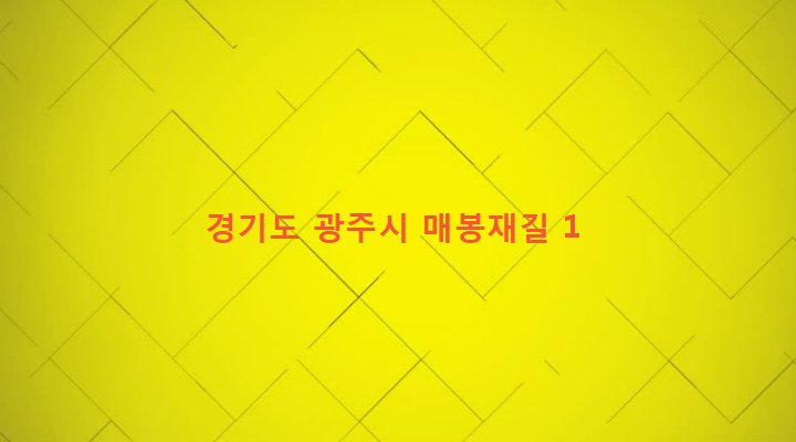 경기도 광주시 오포읍 매산리 593-3 