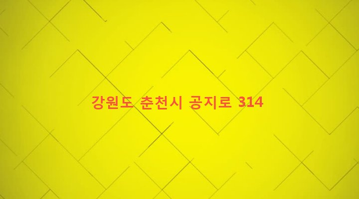 강원도 춘천시 효자2동 700-9 