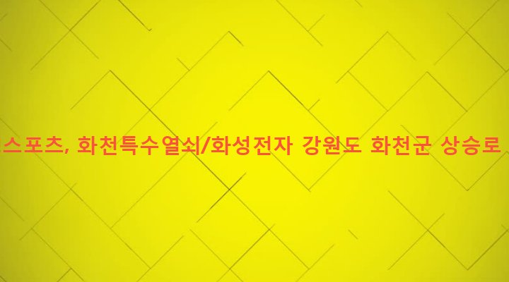 강원도 화천군 화천읍 하리 99-34 이정스포츠, 화천특수열쇠/화성전자