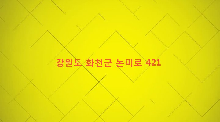 강원도 화천군 하남면 논미리 13-15 