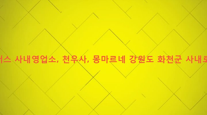 강원도 화천군 사내면 사창리 420-1 시외버스 사내영업소, 천우사, 몽마르네