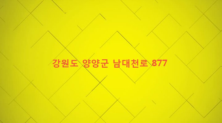 강원도 양양군 서면 내현리 159-2 