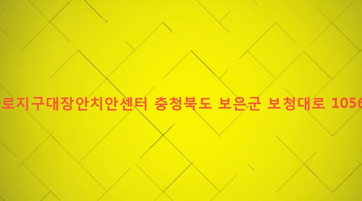 충청북도 보은군 장안면 개안리 196-9 마로지구대장안치안센터