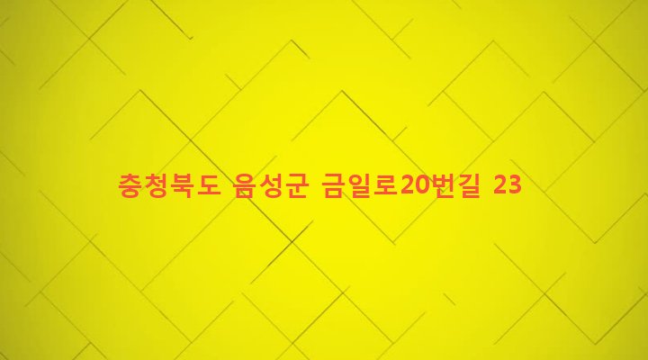충청북도 음성군 금왕읍 내송리 70-24 