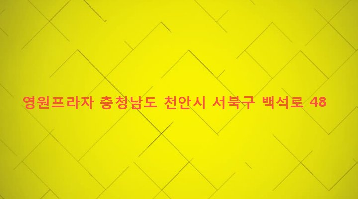 충청남도 천안시 서북구 백석동 262-14 영원프라자