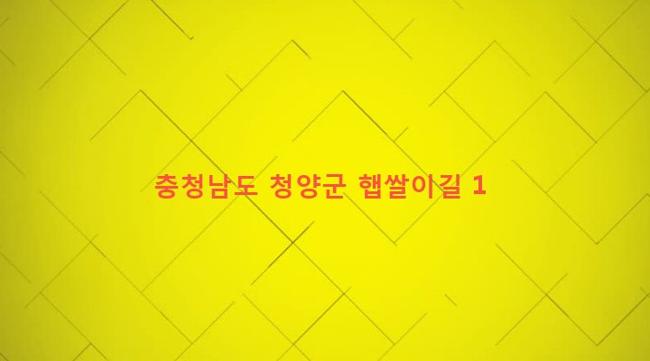 충청남도 청양군 화성면 신정리 438 