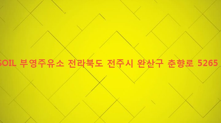 전라북도 전주시 완산구 동서학동 221-1 SOIL 부영주유소