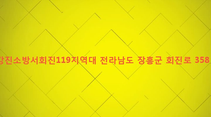 전라남도 장흥군 회진면 회진리 1043-1 강진소방서회진119지역대