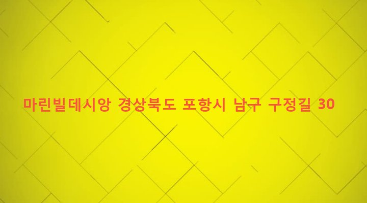 경상북도 포항시 남구 오천읍 구정리 55-2 마린빌데시앙