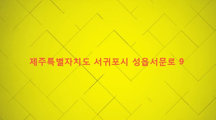 제주특별자치도 서귀포시 표선면 성읍리 832-1 